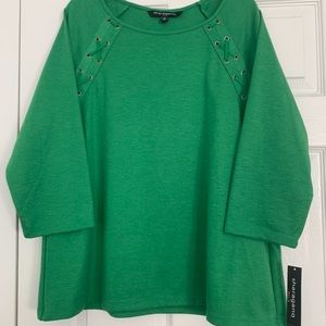 NWT Sharagano XL Green LS shirt